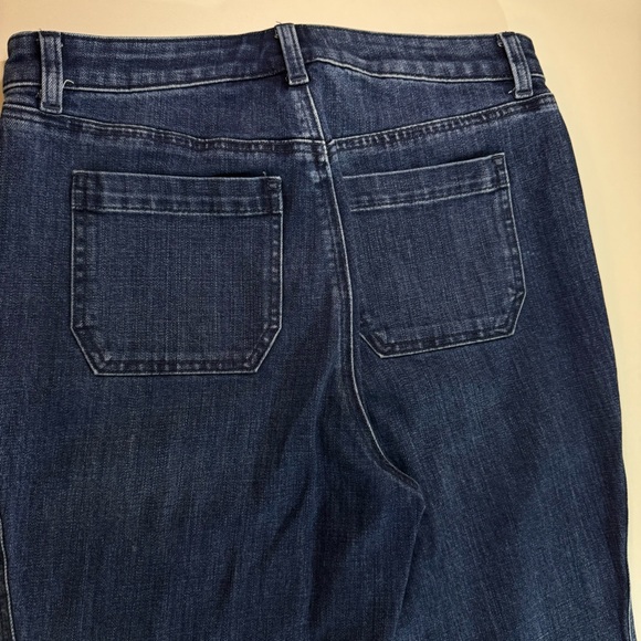 Talbots Flawless High Waist Flair Slit/Welt Pockets 10P Jeans Denim Women’s - Picture 12 of 13